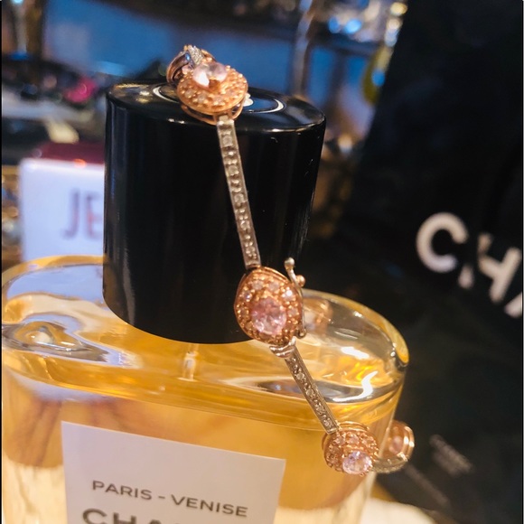 SOLD 14k White rose gold Kunzite bracelet - Picture 4 of 14